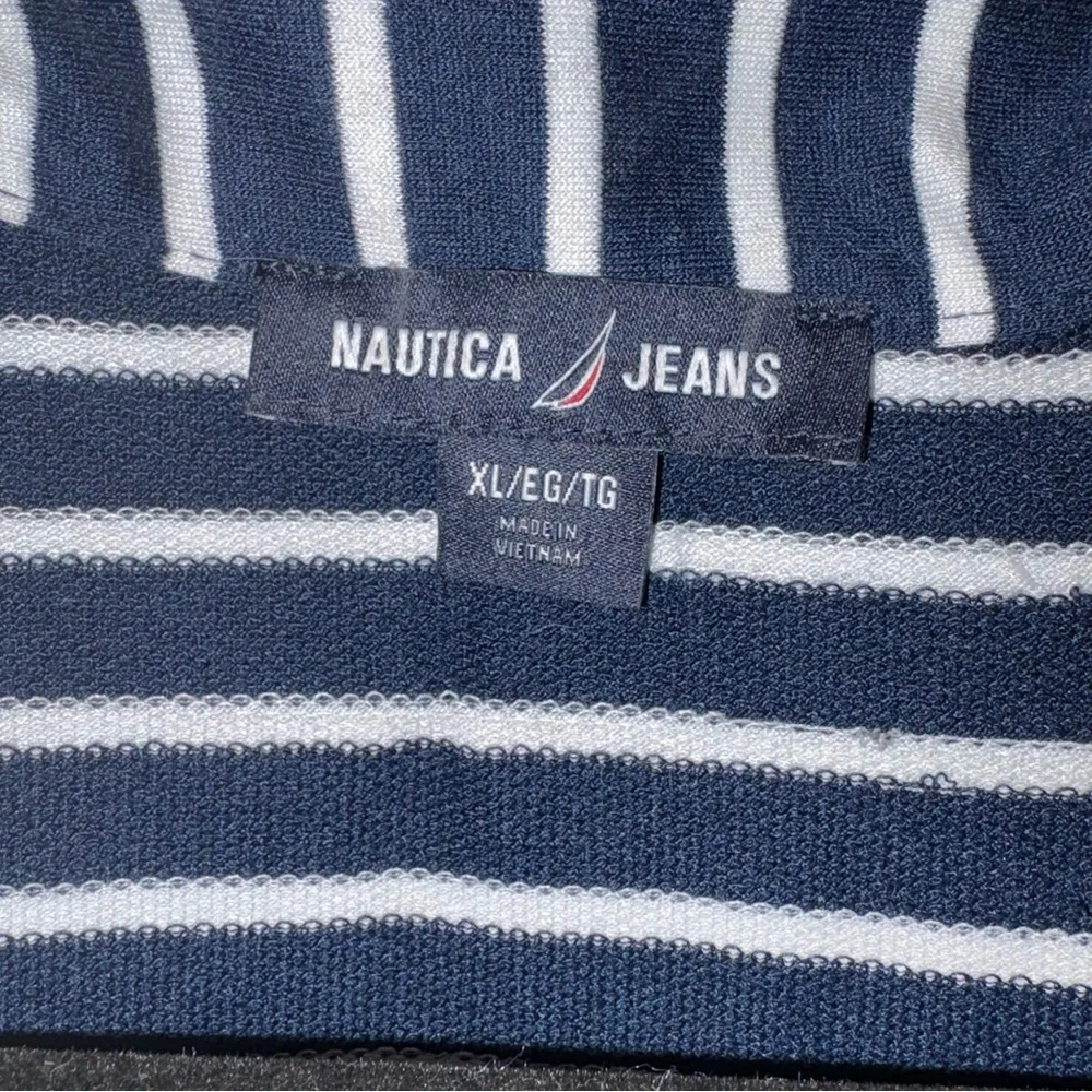 Nautica Jeans Navy and White Striped Dress - Picture 2 of 7